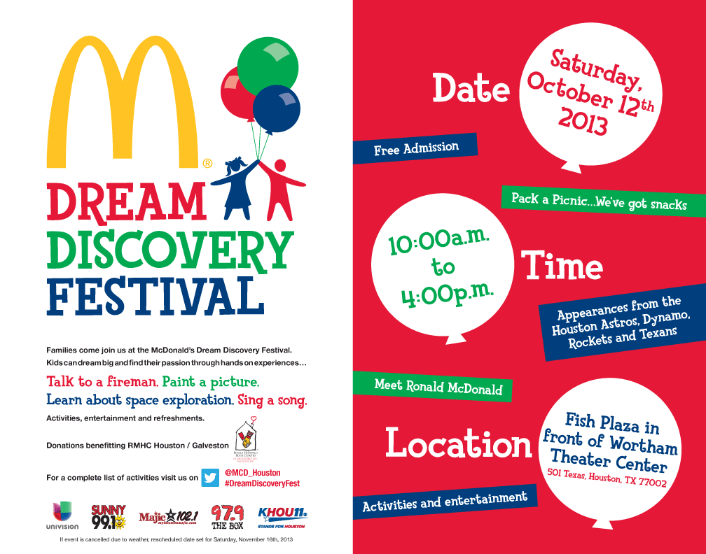 McDonald's Dream Discovery Festival Logo